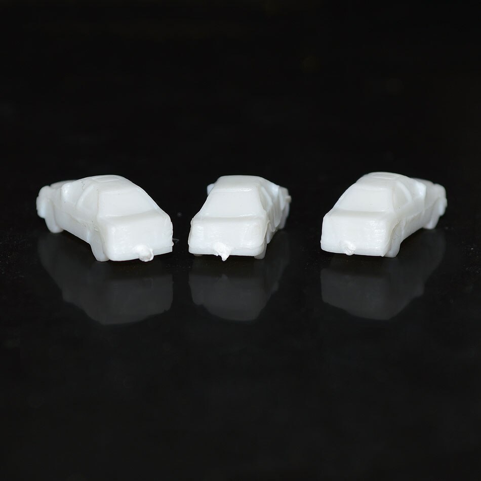 ABS plastic white car for architectural model DIY layout