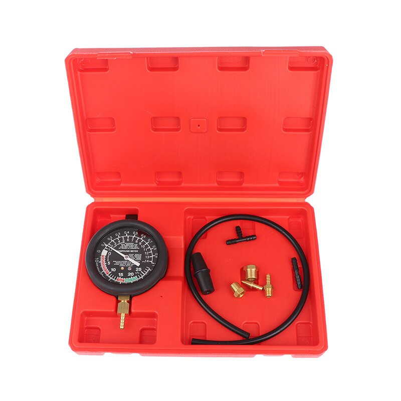 Carburetor Valve Fuel Pump Pressure Vacuum Tester Gauge Test Kit Exhaust Pipe Blockage Detection