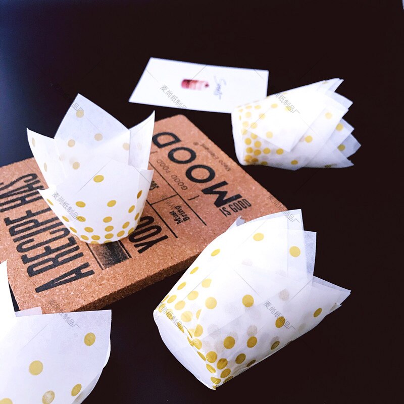 10/50pcs Tulip Flower Cupcake Liner Baking Cup For Wedding Party Caissettes Tulip Muffin Cupcake Paper Cup Oilproof Cake Wrapper: 3 / 10PCS
