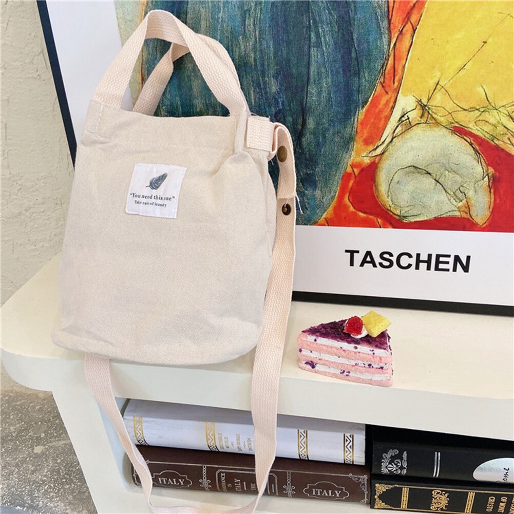 Senhora bolsa feminina saco do mensageiro da lona bolsa de ombro único crossbody feminina meninas sacos de praia do sexo feminino bolsos mujer: Beige