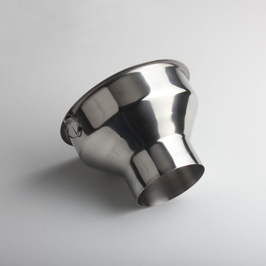 High Stainless Steel Funnel Funnel Large Caliber Wide Mouth Jam Funnel 15 Cm