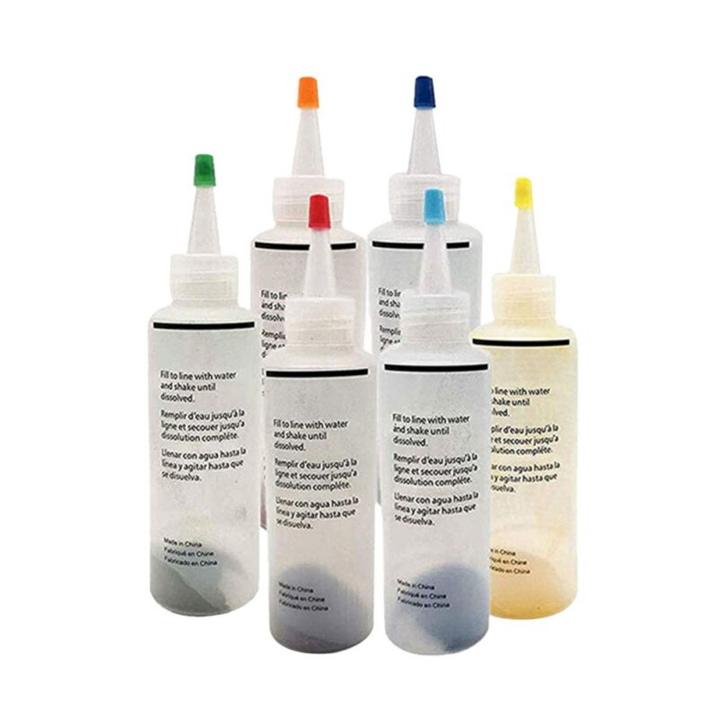 6/8 Colors One-Step Tie Dye Kits Rainbow, DIY Non-toxic Garment Textile Paint 120ml Colorful Clothing Tie Dye Kit Pigment Set