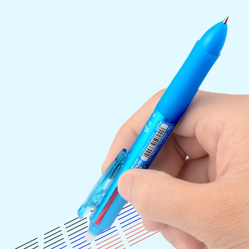 Japon pilote Frixion stylo 3 en 1 effaçable Gel stylo 3 couleurs 0.5mm LKFB-60EF 0.38mm LKFB-60UF couleurs Pastel