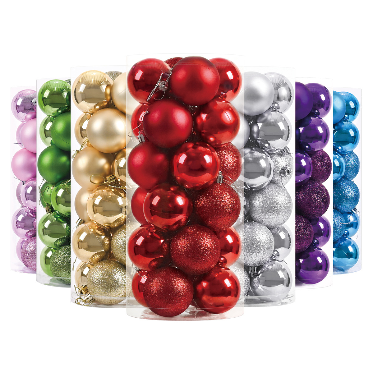 24 stks 3 cm Kerstballen Kerstboom Ornamenten Bal Xmas Opknoping Boom Hangers Home Party Kerstboom Decor Nieuwjaar Cadeau