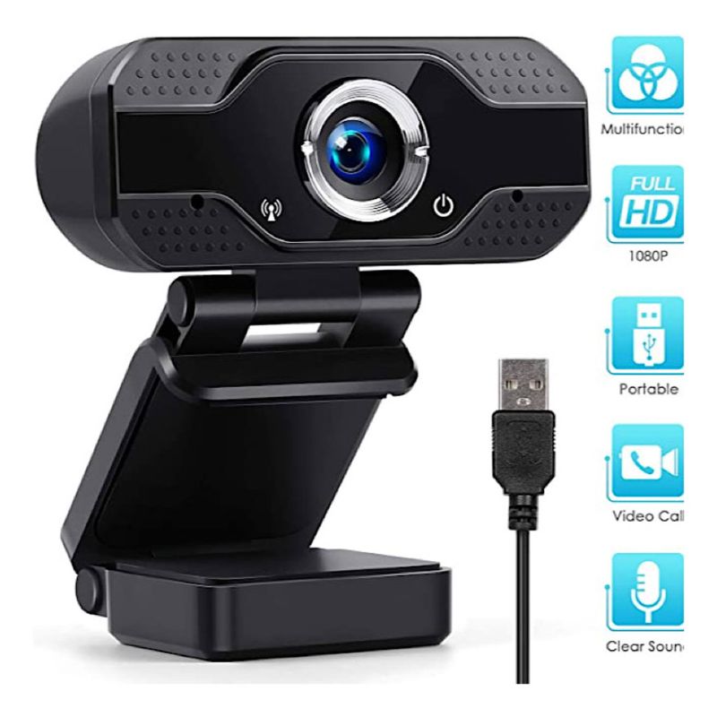 Mini USB 1080P Rotatable Clip Computer Camera with Microphone Laptop Webcam Video Zoom Home Photography Camera Lens Accessories