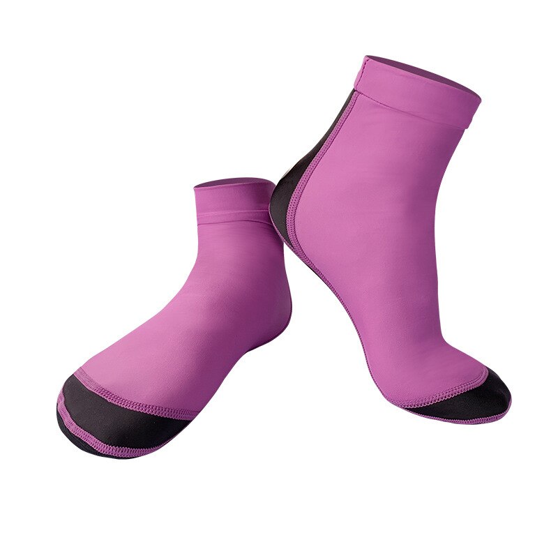 1.5MM chaussures de chaussette de plongée palmes de plongée pour la natation néoprène bottes de plage chaussette plongée en apnée surf prévenir les rayures: woman purple / M