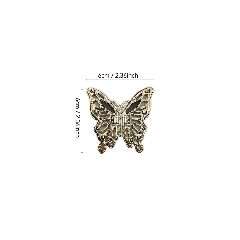 Butterfly Mini Phone Holder Foldable Accessories Phone Stand Back Adhesive Support Frame Universal