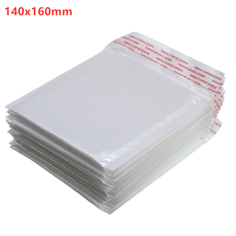 140x160mm White Foam Envelope Bag Different Specifications Mailers Padded Envelope With Bubble Mailing Bag