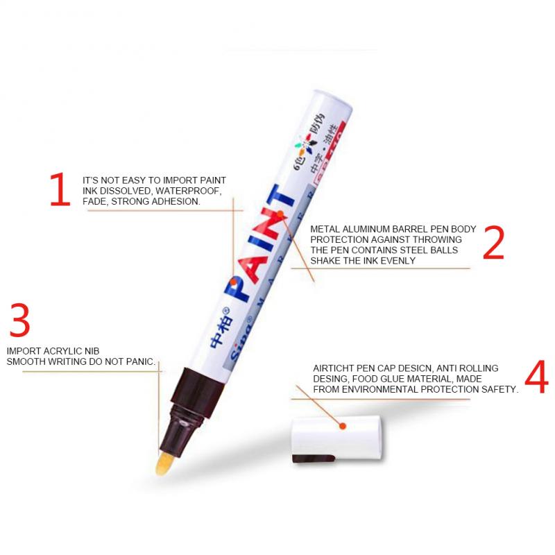 Car Scratch Repair Paint Tire Pen for Volvo XC90 XC60 S90 S60 V70 S40 V40 V70 Jeep Renegade Wrangler JK Grand Cherokee: Brown