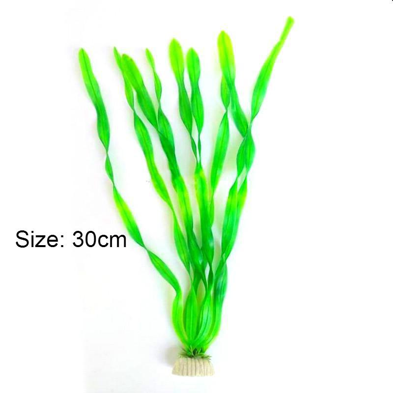 Bedste pris kunstig akvarie plante dekoration akvarium dykbar blomst græs ornament 10 stile valgfri 10-30cm: 166 grønne