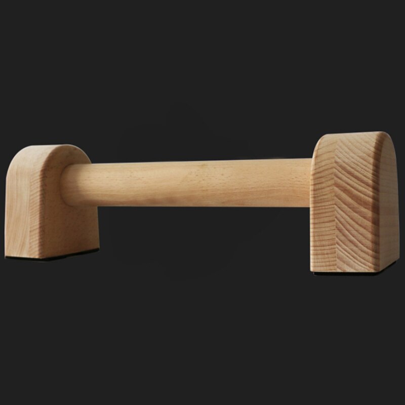 -Fitness 30cm Wood Push-Up Stands Sport Training Chest H Shaped Wooden Bars Calisthenics Handstand Double Rod