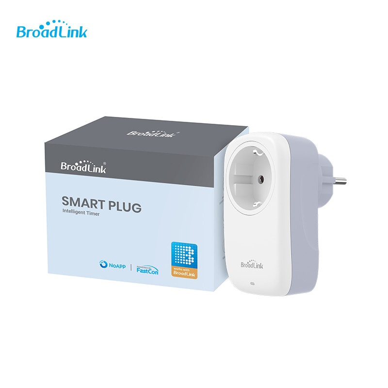 Broadlink SP4L Smart Eu Socket Wifi Plug Met Nachtlampje Timer Werken Met Google Home Alexa Voor Domotica App controle