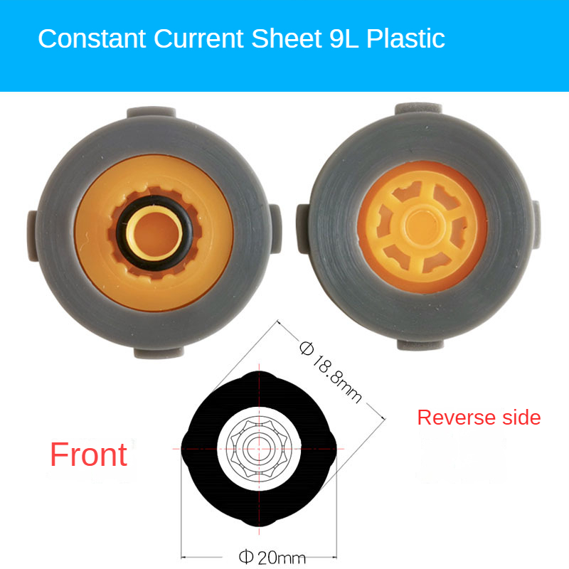 1 Pcs Constant Flow Sheet Built-in Shower Head Top Spray/faucet Flow Limiting Water Saving Sheet Check Valve Water Saver DN15: Blue