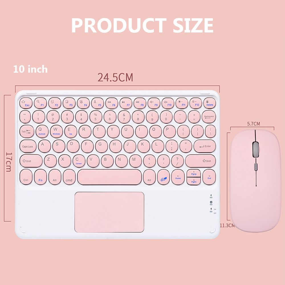 Ultra-Thin Wireless Bluetooth Keyboard and Mouse Combo Rechargeable Touchpad for iPad Xiaomi Samsung Tablet Android IOS Windows