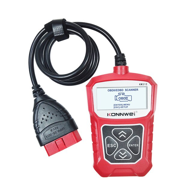 KONNWEI KW310 OBD2 Scanner Auto Code Reader OBD II Car Diagnostic Scanner: Red