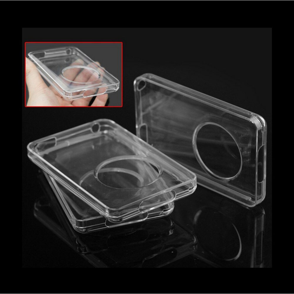 Clear Hard Case Cover Voor Ipod Classic Dunne Versie 80Gb 120Gb 160Gb Ipod Video 30Gb Met full Body Beschermende Film(10.5Mm Dikke