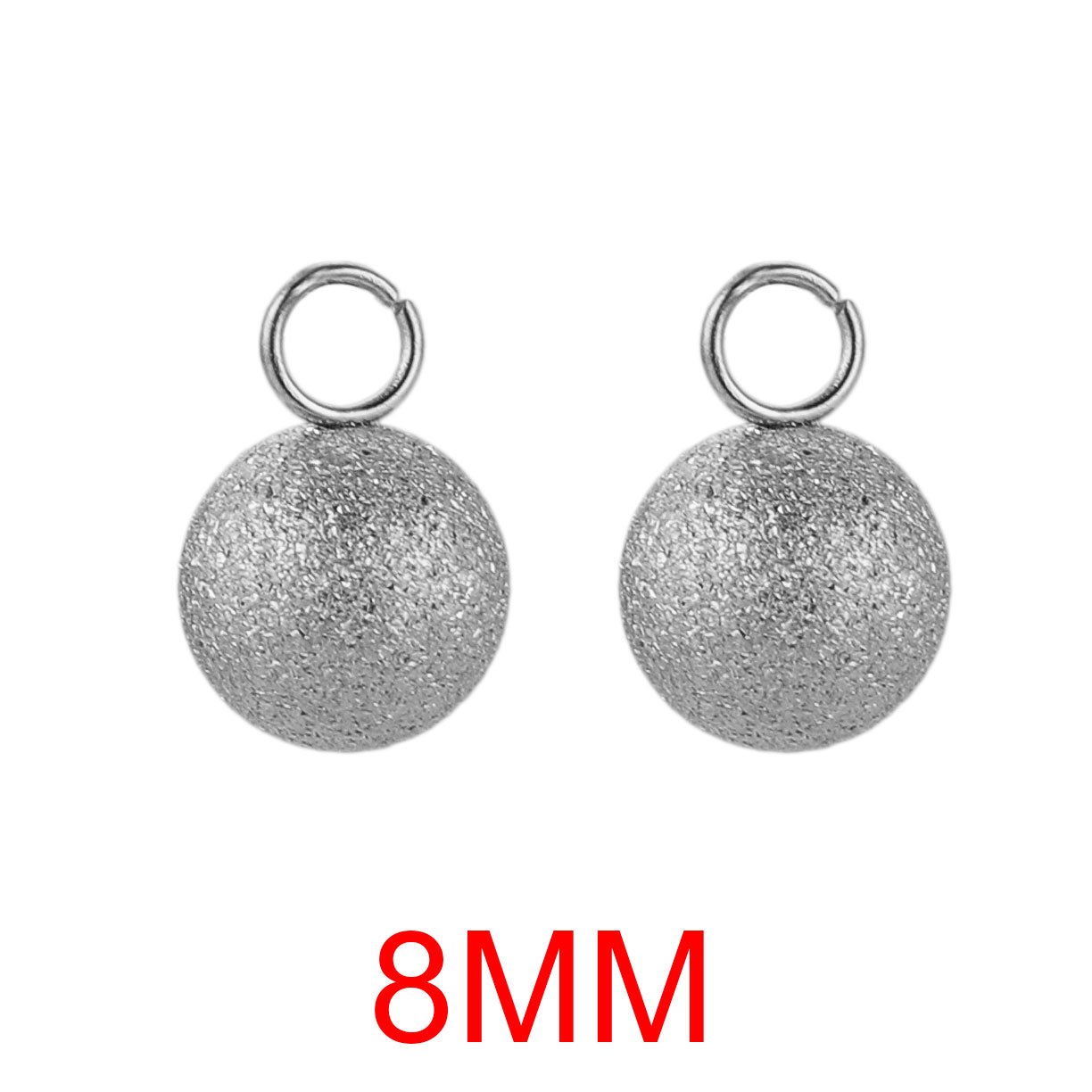 20pcs Lot 4/5/6mm Round Stainless Steel Beads Solid Ball Charms DIY Gold Plated Earrings Bracelet Jewelry Making Materials Craft: Pure Gold Color