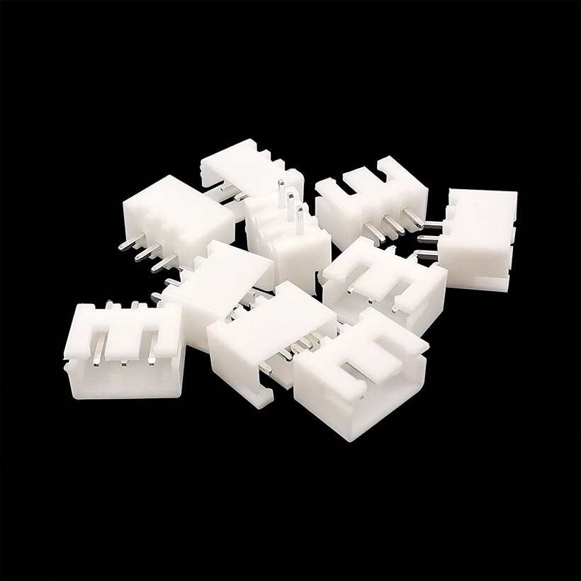 100PCS XH2.54 3Pin JST Terminals Connector Pitch 2.54mm Plastic Shell Housing Male Plug Female Socket Terminal Blocks Adapter: Male 100PCS