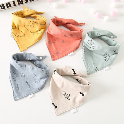 4 Stks/pak Baby Sjaal Burp Doek Bandana Katoen Slabbetjes Pasgeboren Baby Jongen Meisje Peuter Herfst Winter Sjaal Waterdicht Bib: 13