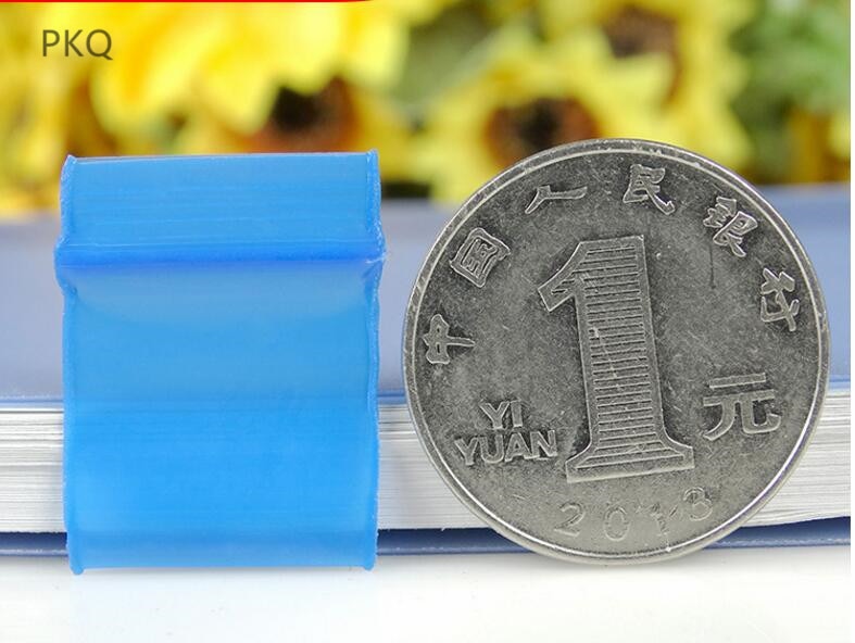 100pcs/lot Red/Blue Plastic Zip Lock Baggies Pill Pack Pouches Mini Zip lock Bags Plastic Packaging Pouch