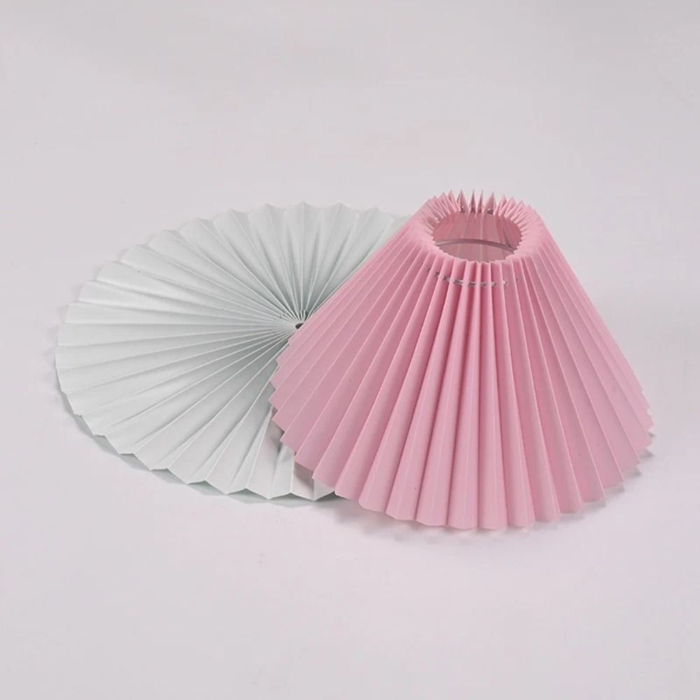 Pantalla plisada de tela para decoración de techo, cubierta de lámpara de mesa lavable moderna, cubierta de tela para candelabro Retro DIY, sala de estar y comedor