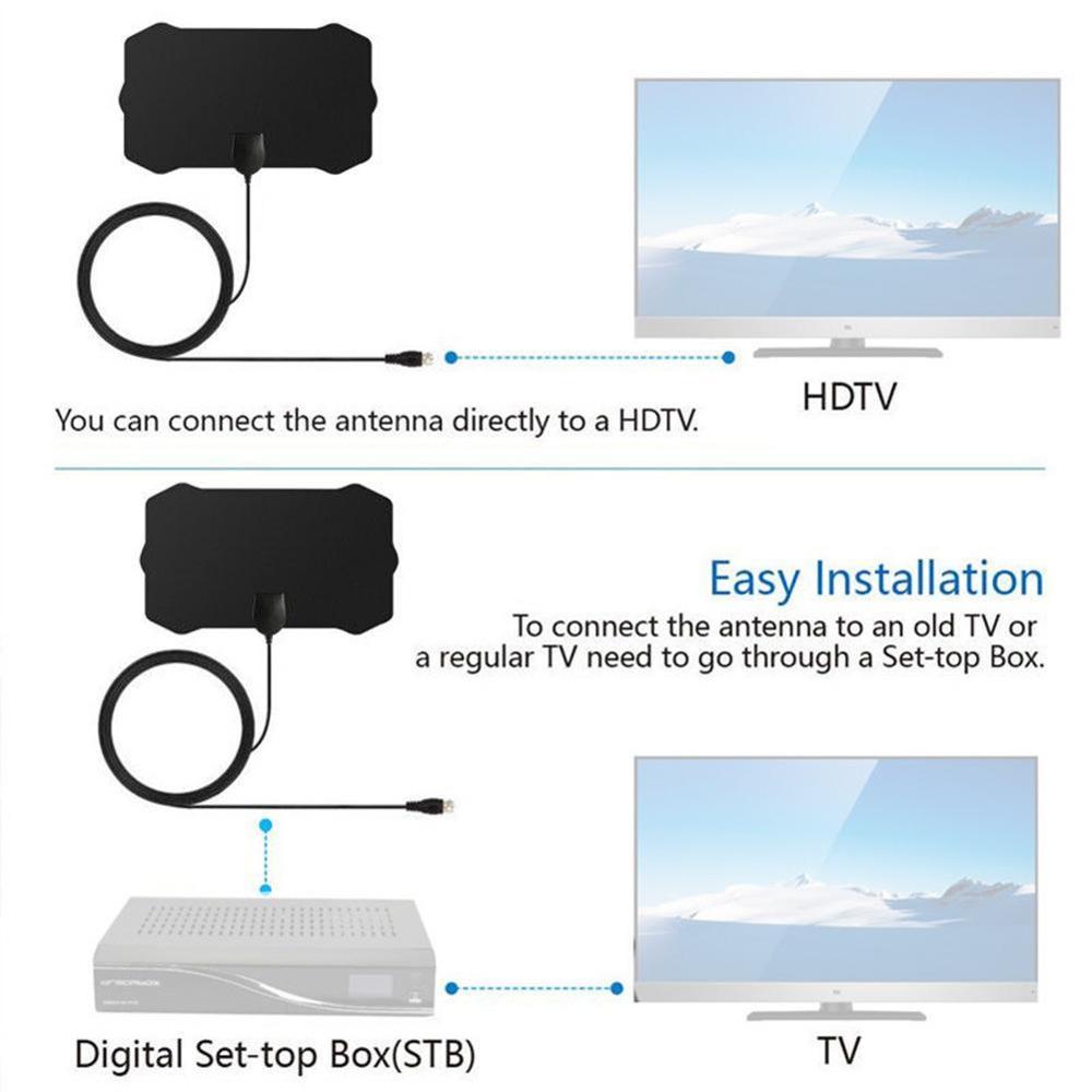 100 Mile Range TV Antenna TV Digital HD Skywire Antena Antenna HDTV Indoor Digital 1080p Z2I4