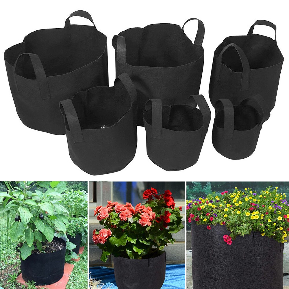Bolsa para cultivo de flores, maceta para jardín, plantas vegetales, maceta, maceta para jardín, suministros para invernadero, bolsas para cultivo de semillas, cesta D30