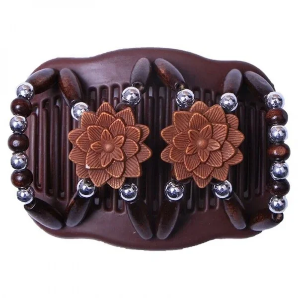 Peine de doble hilera con cuentas Delysia King