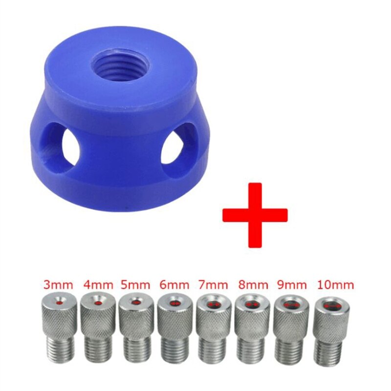 Replaceable Vertical Drill Guide Doweling Jig Kit 3-10mm Drill Positioning Pocket Hole Puncher Woodworking Tools: 1SET
