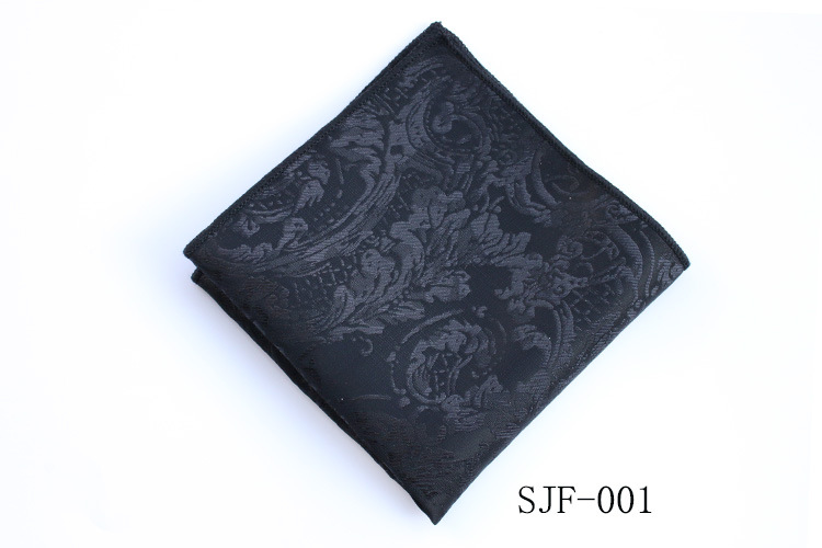 Klassisk sort lommeklud trendy britisk stil polyester paisley lommetørklæde formelt kjole brysttørklæde herrejakkesæt lommehåndklæde: Himmelblå