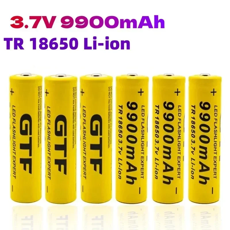 Original 18650 Battery 3.7V Rechargeable Lithium Ion for LED Flashlight Batteries