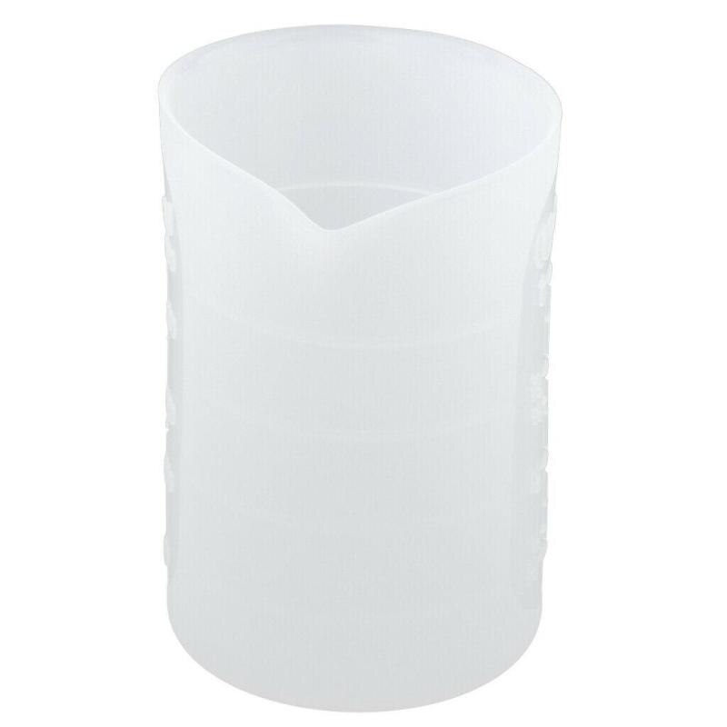 Báscula de mezcla gruesa para manualidades, vaso medidor de 250ml, taza de silicona de resina reutilizable, mezcla de epoxi, herramienta de fabricación artesanal, herramienta de joyería artesanal