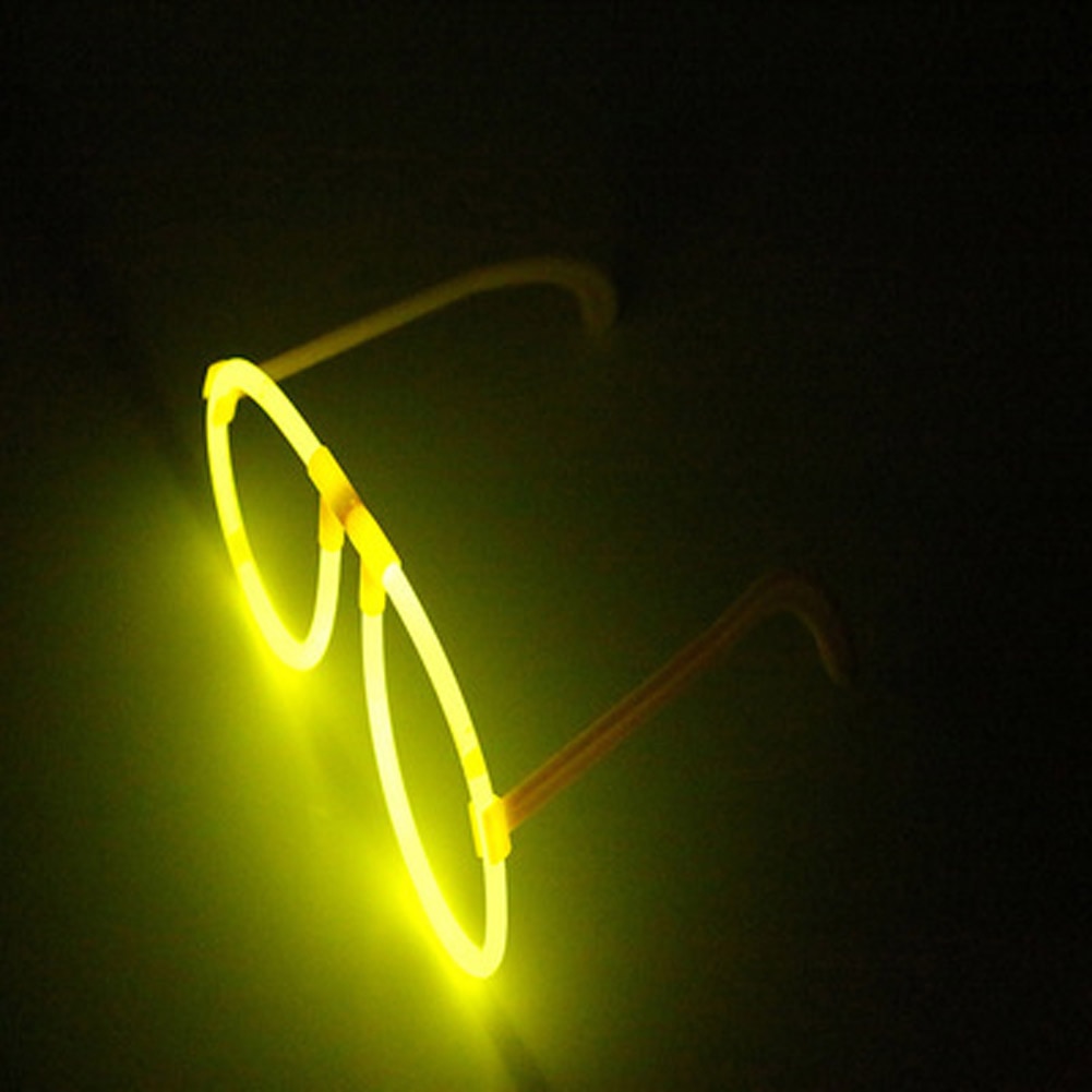 Flerfarvet glød fluorescerende briller ledede kraniet briller lys lyspinde neon xmas fest blinkende nyhed legetøj