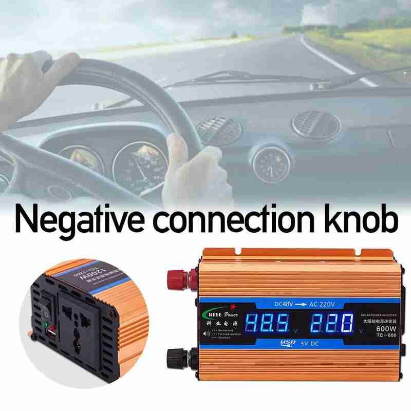 12V 24V Home Car Inverter 750W 1000W Voltage Transfer Solar Power Converter Universal Socket 4 Model Can Choose