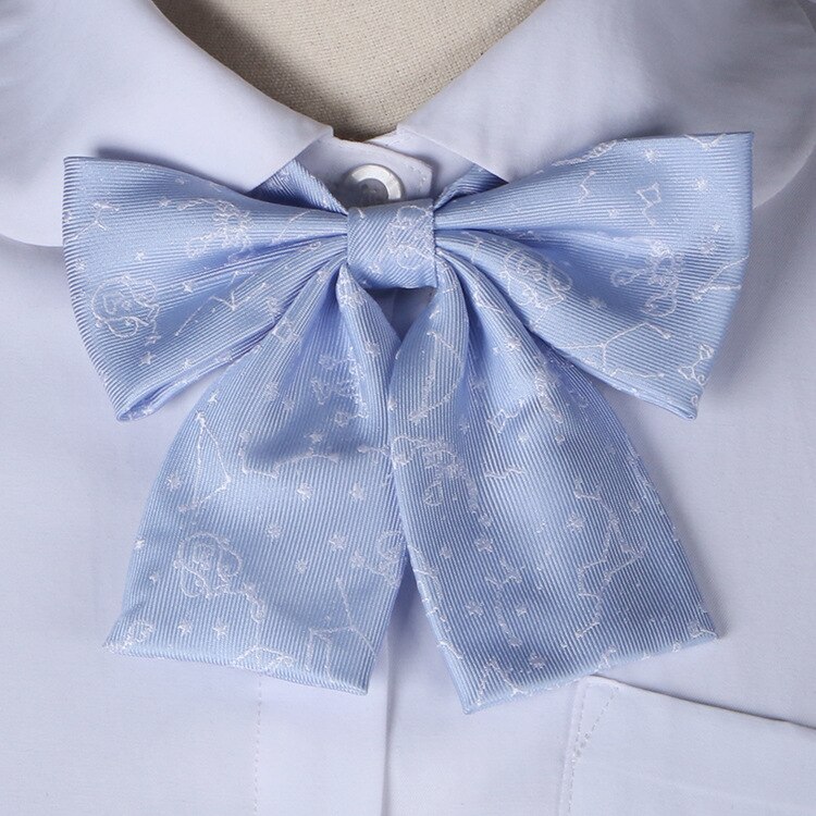 Kawaii Konstellation Japanische Schuluniform Mädchen Fliege Frauen Gravata Borboleta Bowtie Nette Bowknot Krawatte Krawatten: Wasser Blau (h)