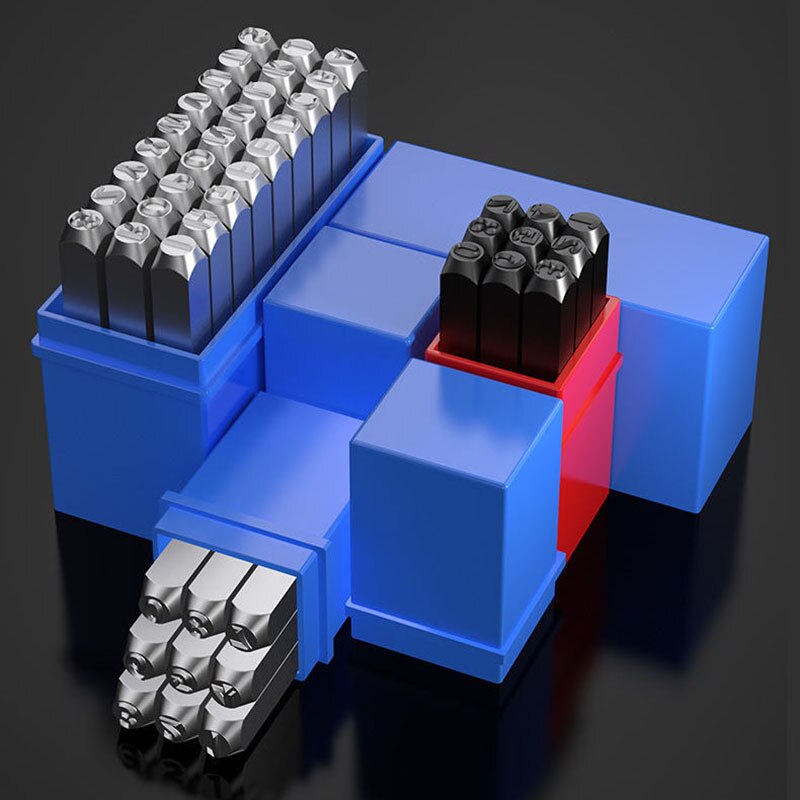 Numbers Alphabets Printing Tools Handmade Carving Embossing DIY Craft Jewelry Gold Silver Leather Steel Die Punch Stamp