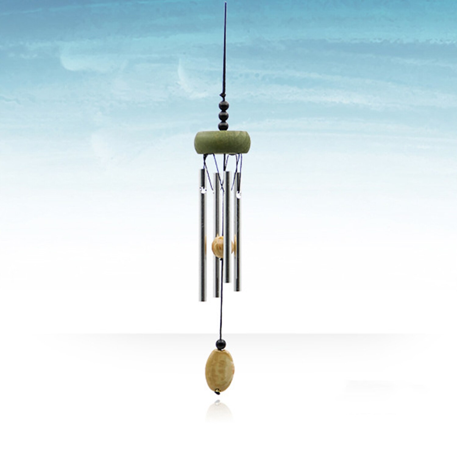 Wind Spinner Mental Wind Chime Outdoor Hanging Ornament Garden Hanging Decor Wind Spinner Stainless Garden Christmas Decor: Army Green