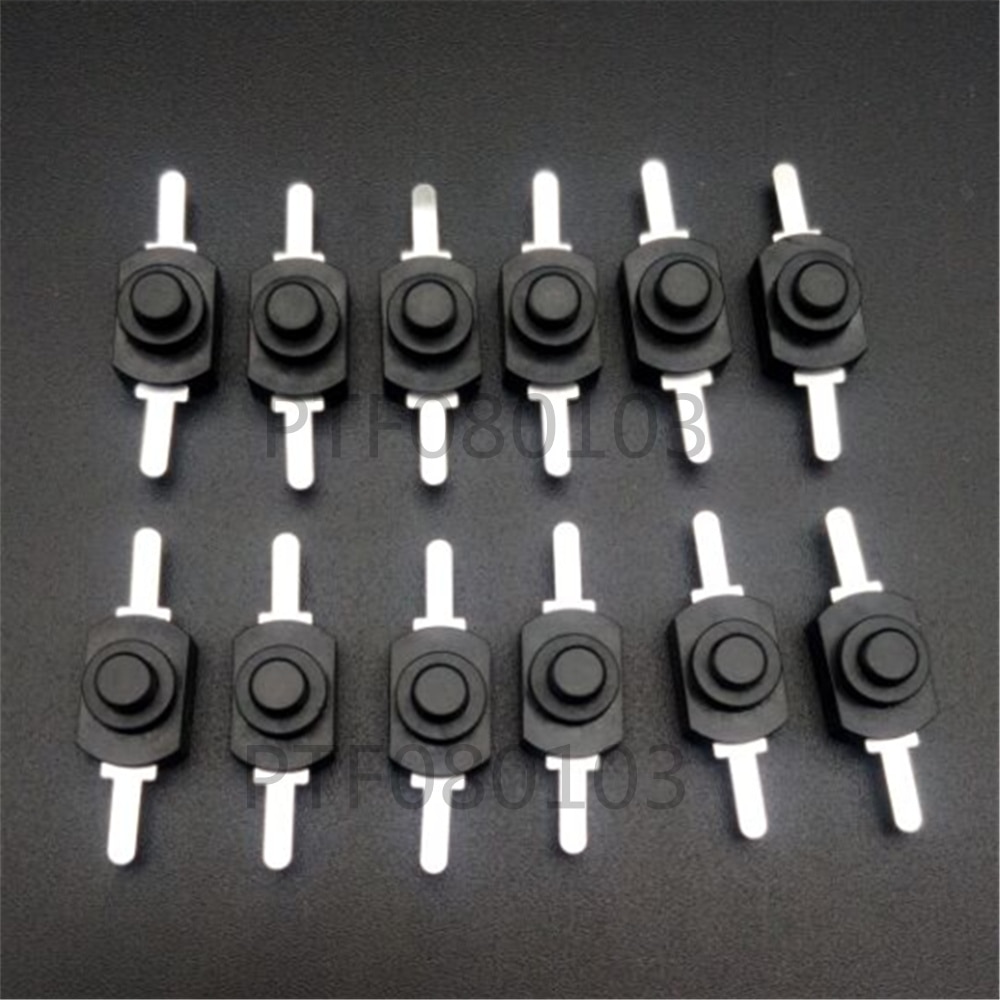 10PCS 12*8MM DC 30V 1A Black On Off Mini Push Butt... – Grandado