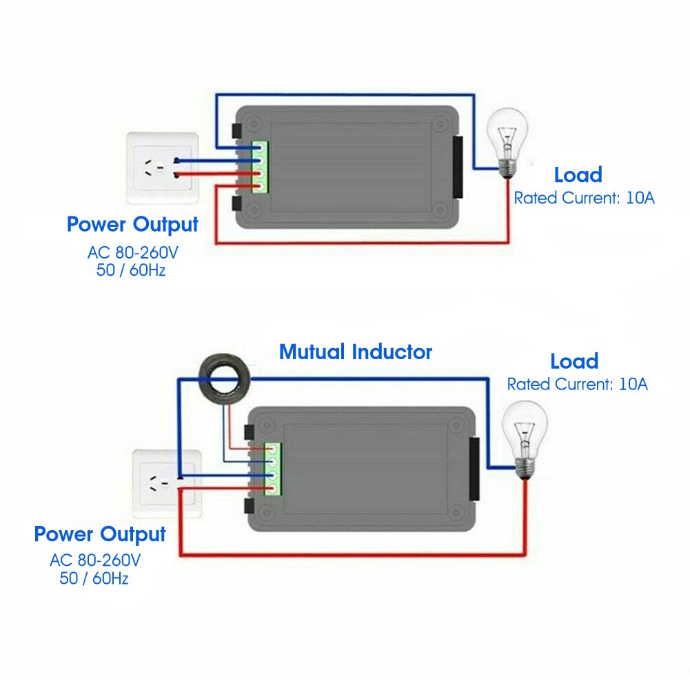 Lcd Digitale Monitor Watt Meter Dc Ampèremeter Rc Batterij Power Volt Amp Analyzer