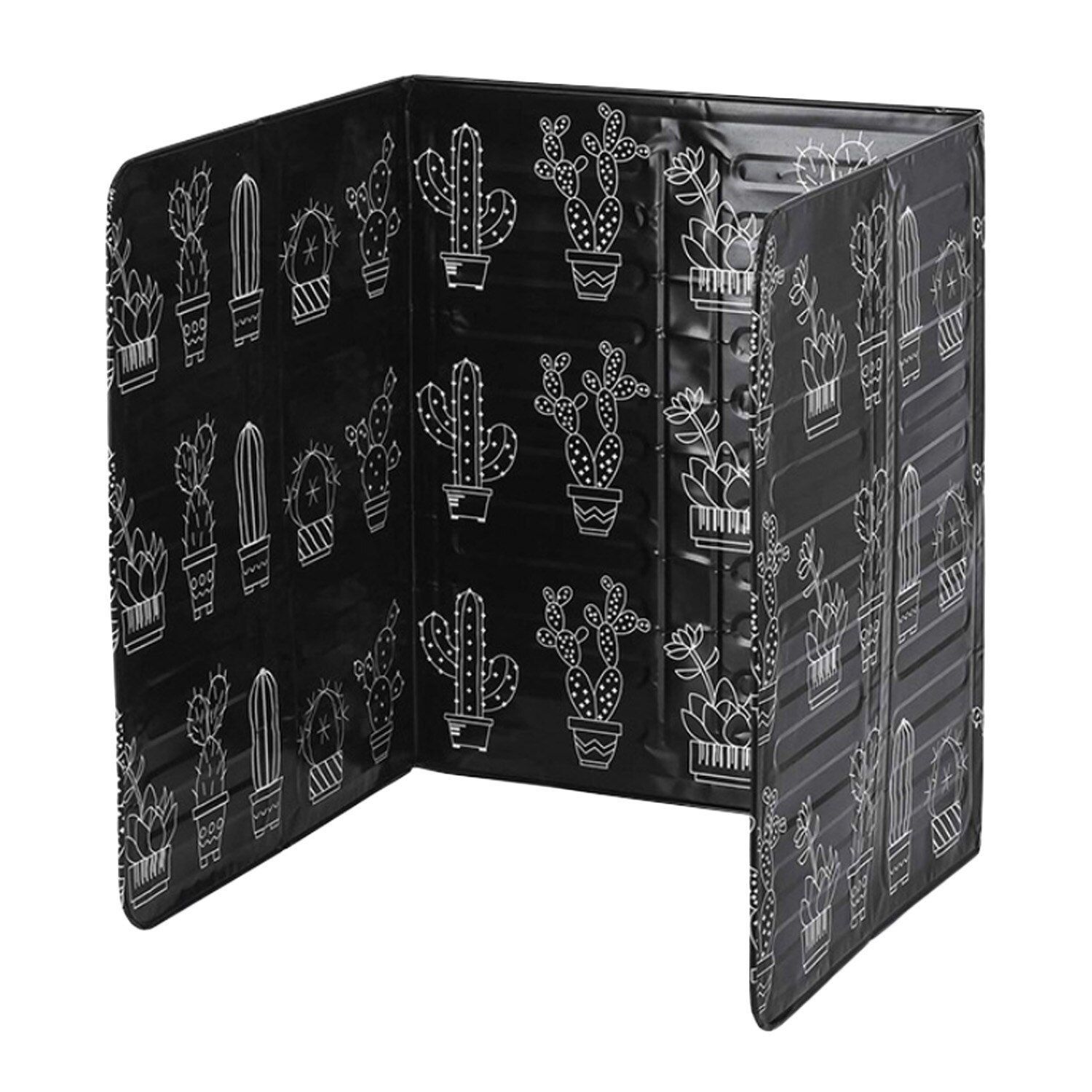 Behogar Foldable Gas Stove Oil Splatter Screen Guard Anti-oil Aluminium Foil Pannel Baffle for Home Kitchen Cooking Tools: Black