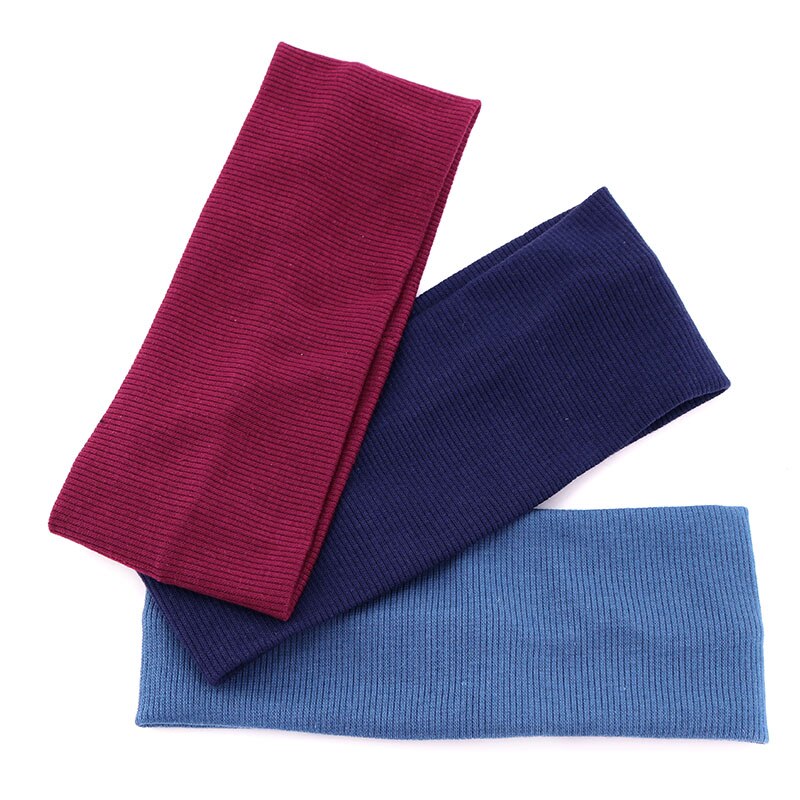 Casual Baby Meisjes Katoenen Geribbelde Hoofdbanden Haar Accessoires Soft Kids Childs Peuter Elastische Headwrap Haarbanden School