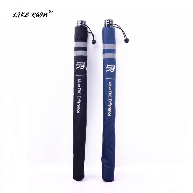 LIKE RAIN Kids Safety Reflective Umbrella Ultra-light Fiber Long Handle Umbrella Rain Men Business Windproof Umbrellas UBY35