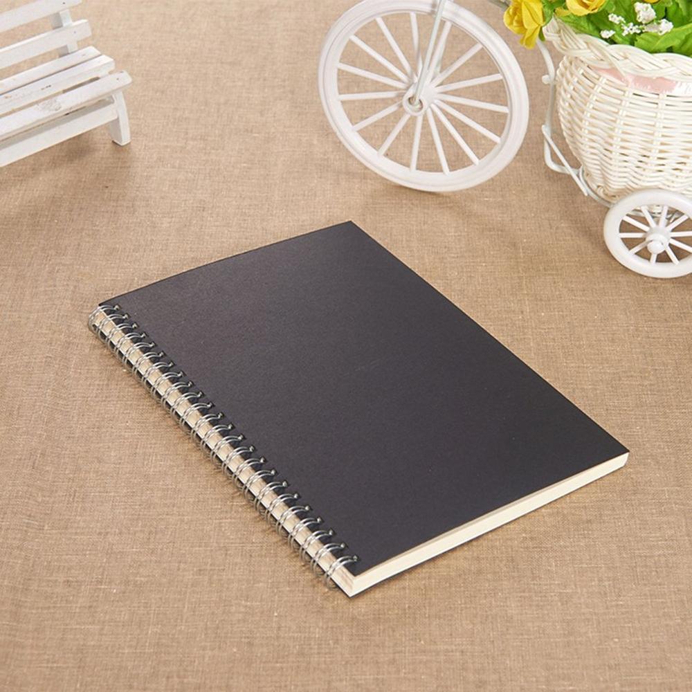 A5 B5 Spiraal boek spoel Notebook Te Doen Gevoerd DOT Blank Grid Papier Journal Dagboek Schetsboek Voor Schoolbenodigdheden briefpapier winkel: Dark Grey / B5