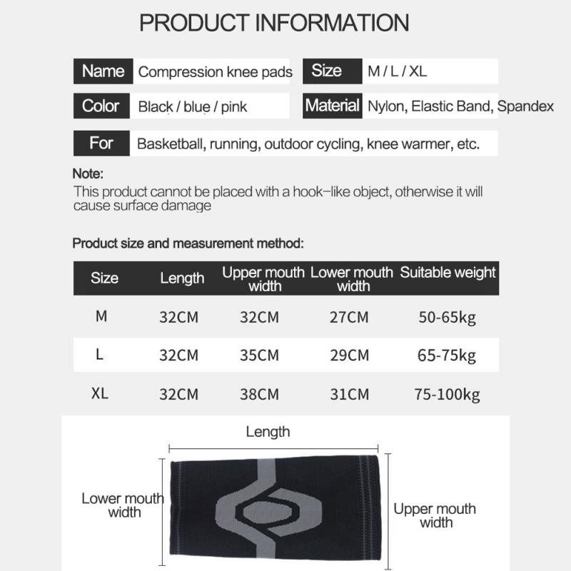 Fußball Sport Kneepad Männer Druck Elastische Knie Pads Unterstützung Fitness Getriebe Basketball Volleyball Klammer Beschützer