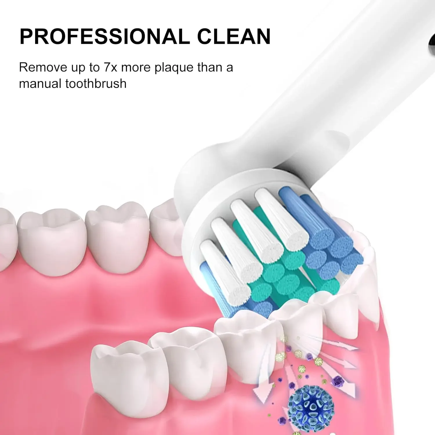 Têtes de rechange pour brosse à dents électrique Oral B Braun, 16 pièces/paquet, têtes de brosse de rechange pour adultes et enfants 1000/2000/3000/5000