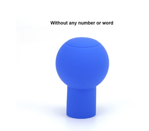 Bouton de changement de vitesse en Silicone rond de voiture couvercle manuel automatique levier antidérapant manette de vitesse boutons étui protecteur bosse bâton Jarket: blue