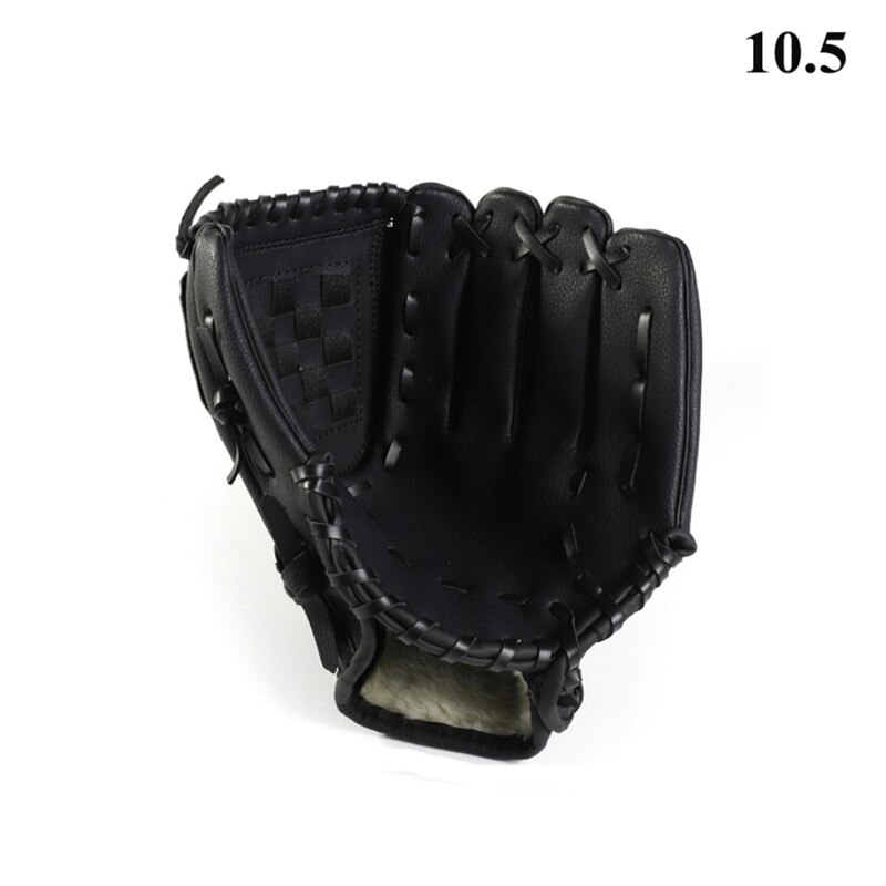 Outdoor Sports Equipment Three Colors Softball Practice Equipment Baseball Glove For Adult Man Woman: Black / 12.5 inches