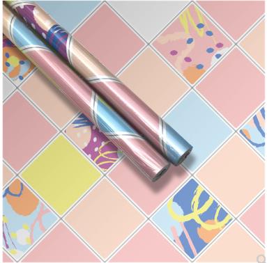 Self-adhesive kitchen oil-proof stickers high temperature resistant waterproof tile wall stickers wallpaper cabinet stickers