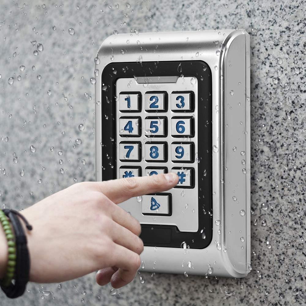 Door Access Control System Kit Card Access Control Password Keypad Door Entry System Safety with Waterproof Backlight Keyboard