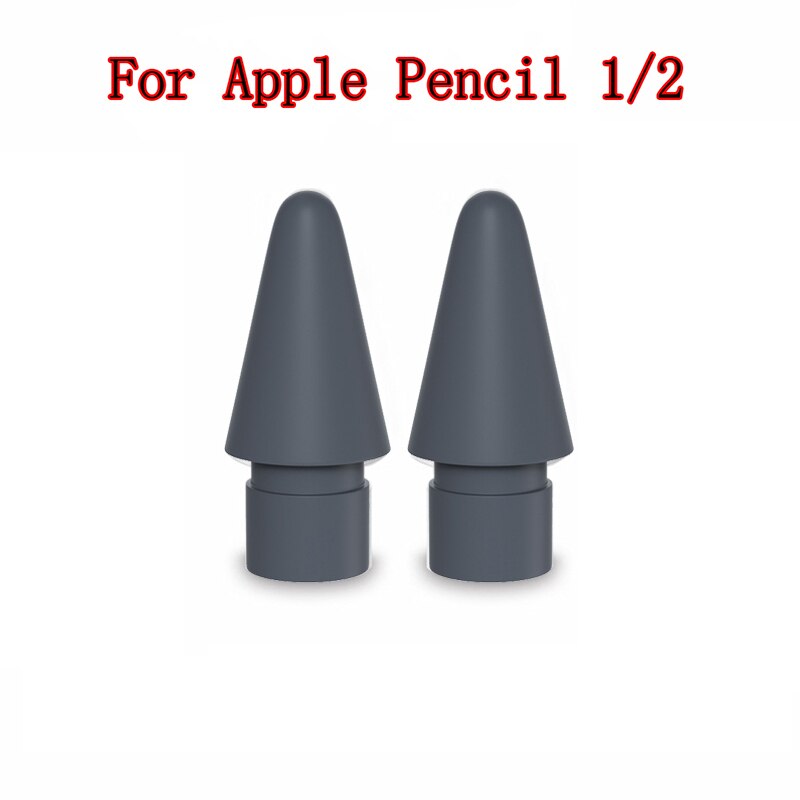 Per Apple Pencil Tip punta di ricambio di ricambio per Apple Pencil 1a 2a generazione di stilo per Apple pencil nib peilinc pencil Tip: 2 black pencil tip